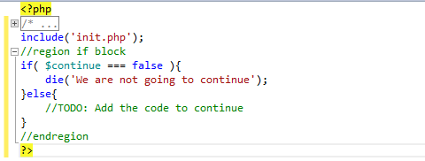 code folding