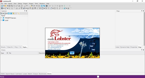 CodeLobster interface