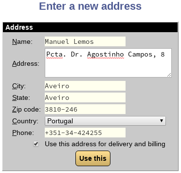 elePHPant order enter address