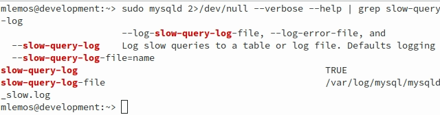 mysqld command to check if the slow query log is enabled