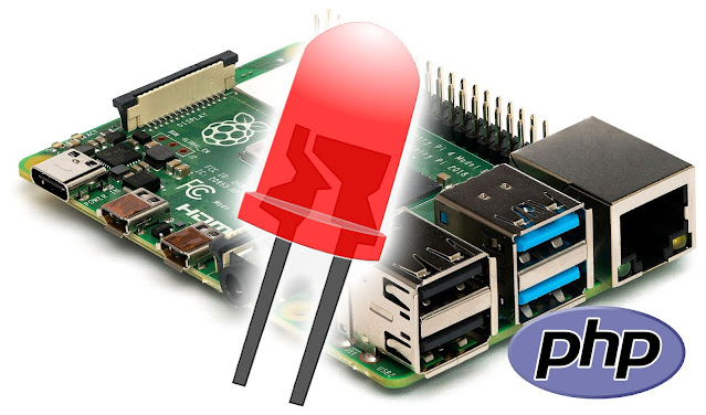 Raspberry PI LED control using PHP