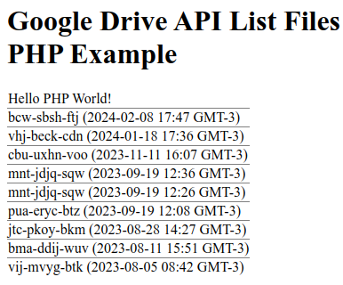 How to Implement a PHP Google Drive List Files Script - PHP OAuth ...