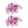 2 Pink PHP Elephants