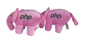 2 Original Pink PHP Elephants