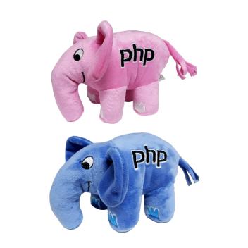 2 PHP Elephants Pink and Blue